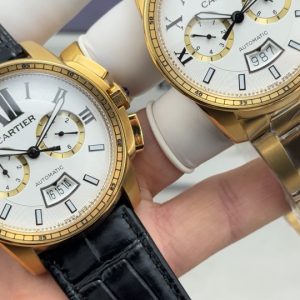 GAW Authentic Cartier N9 Calibre 9100 Movement (Zero Overhaul), Original Cartier Logo Rotor, Featuring Practical Functions Including Month, Day, Date, and More.Features an original stainless steel folding clasp design (polished top, brushed bottom), sapphire crystal glass, and an elegant, distinctive aesthetic. This ultra-premium quality timepiece embodies a distinctly modern Cartier watch, seamlessly blending masculine dynamism with exceptional craftsmanship.